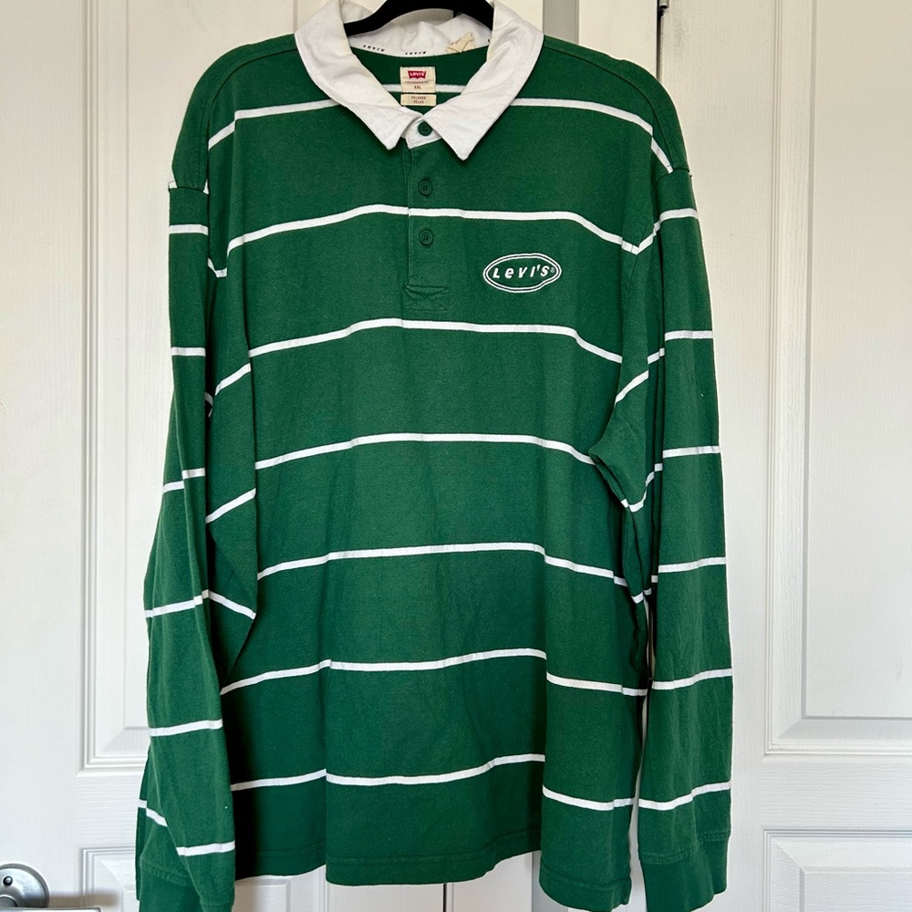 Levi's striped rugby polo shirt